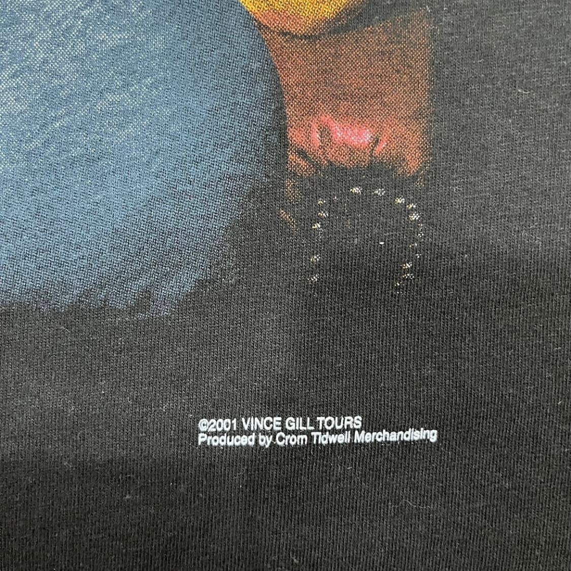 빈스 길 2001s 투어 VG 빈티지 다크 반팔 티셔츠 상품이미지5
