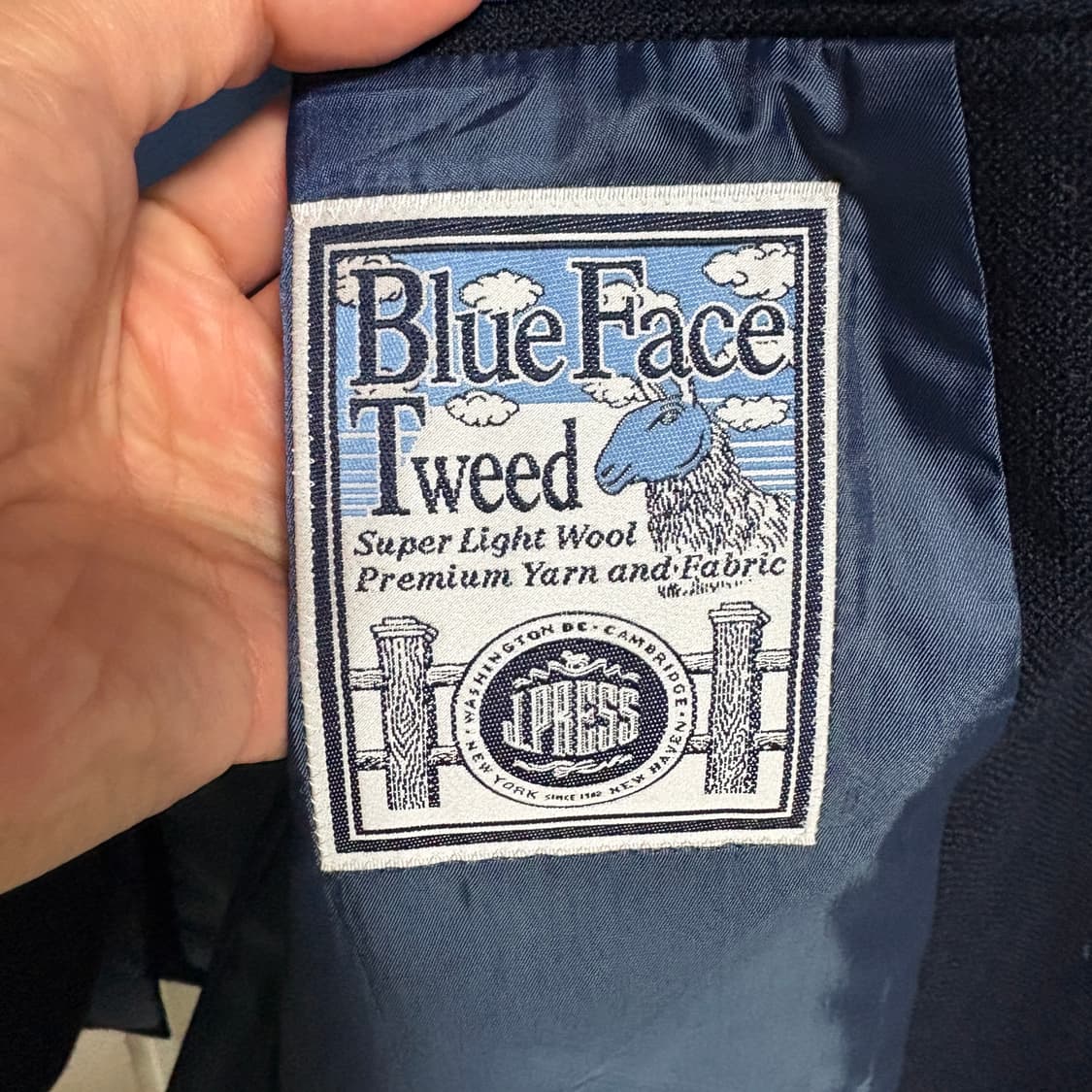 제이프레스 BLUE FACE TWEED 3roll2 자켓 /네이비,M 상품이미지8