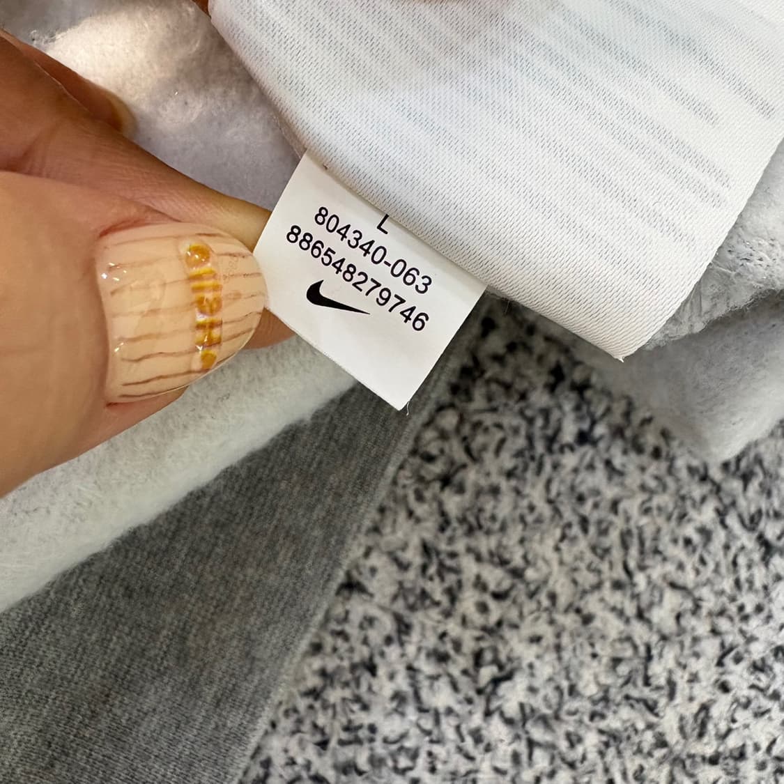 L 나이키 남성 기모 긴팔 맨투맨 0331J 상품이미지5