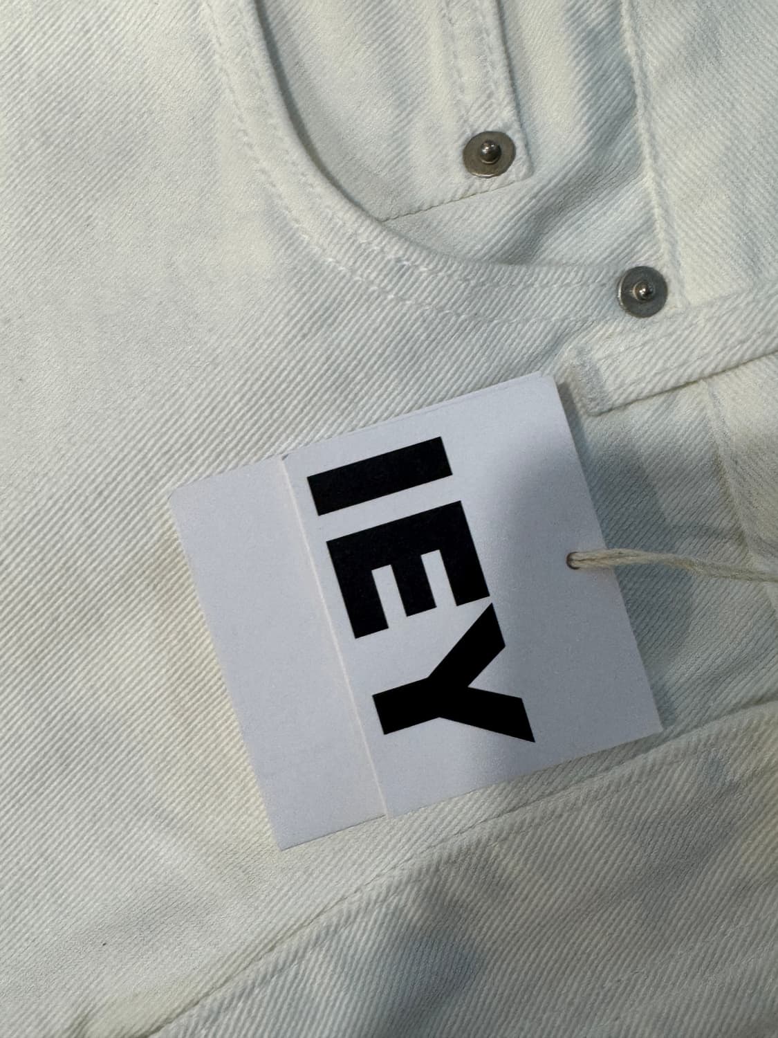 이에이 IEY 플레어 데님 팬츠 M 새상품 상품이미지5