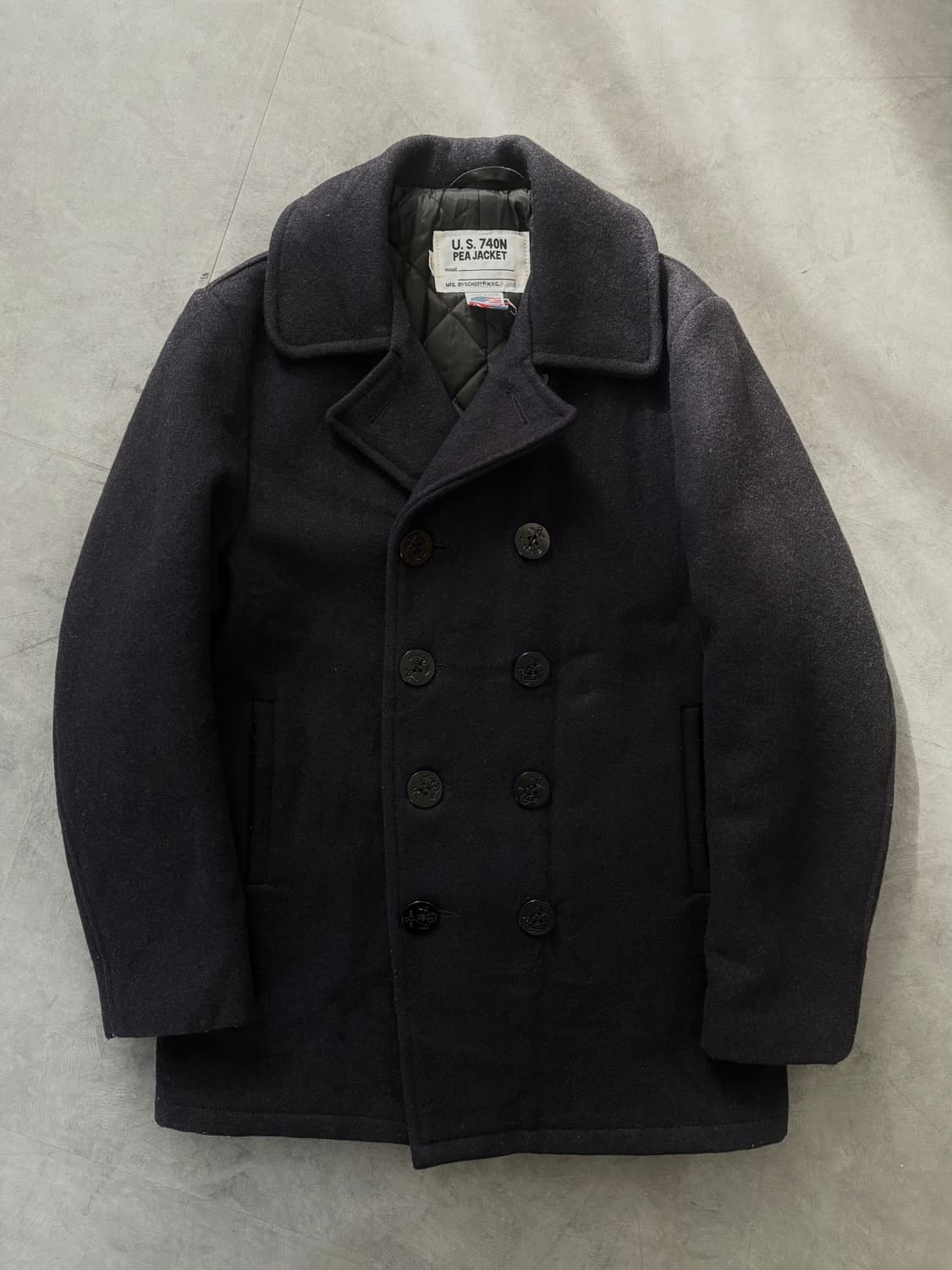 SCHOTT 쇼트 울 더블 피코트 상품이미지5