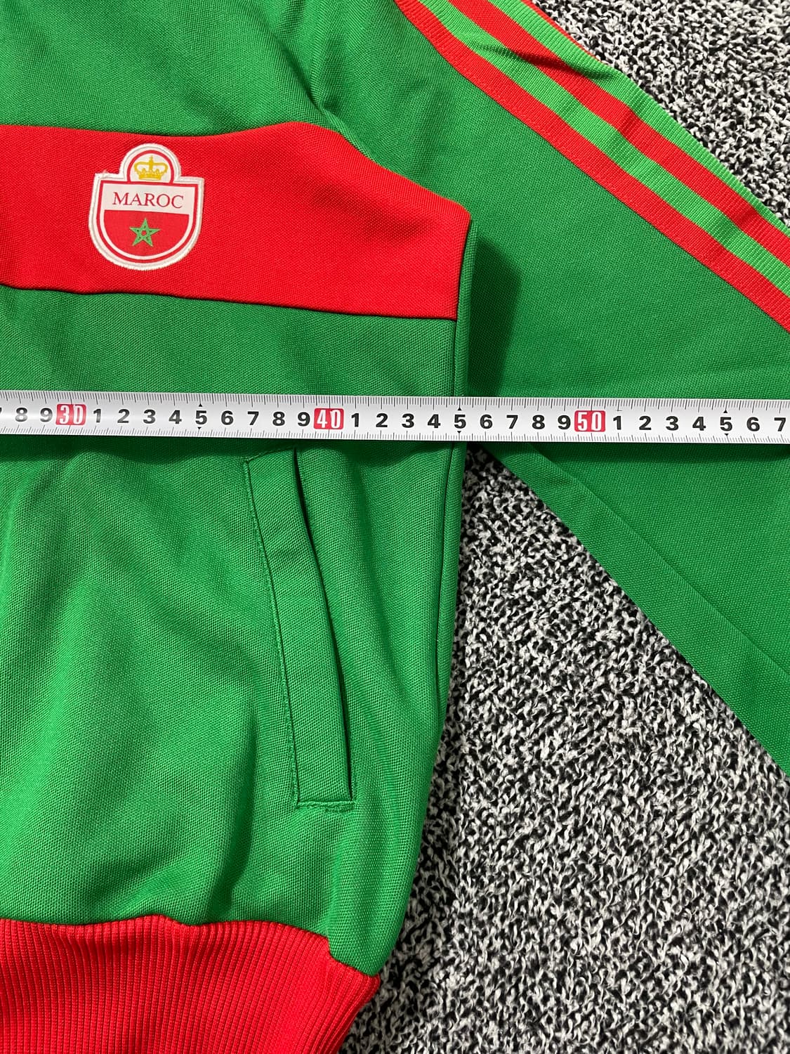 빈티지9. 아디다스 00'S 모로코 국대 져지 트랙탑 그린 레드 배색 상품이미지6