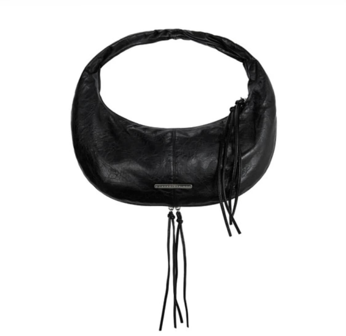 (거의새상품) 트리밍버드 미니 호보백 블랙 상품이미지1