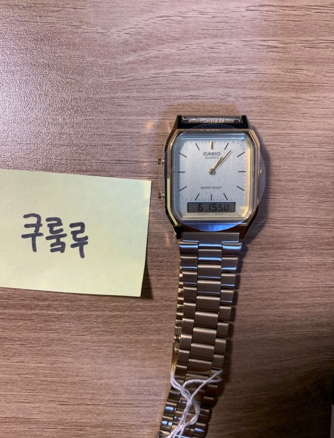 카시오 AQ-230GA-9DMQ 금장 시계 상품이미지1