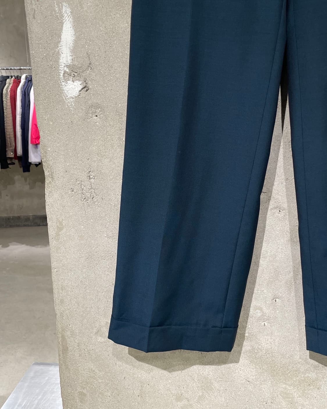 구찌 유니폼 딥 그린 폴드 햄 슬랙스 상품이미지4