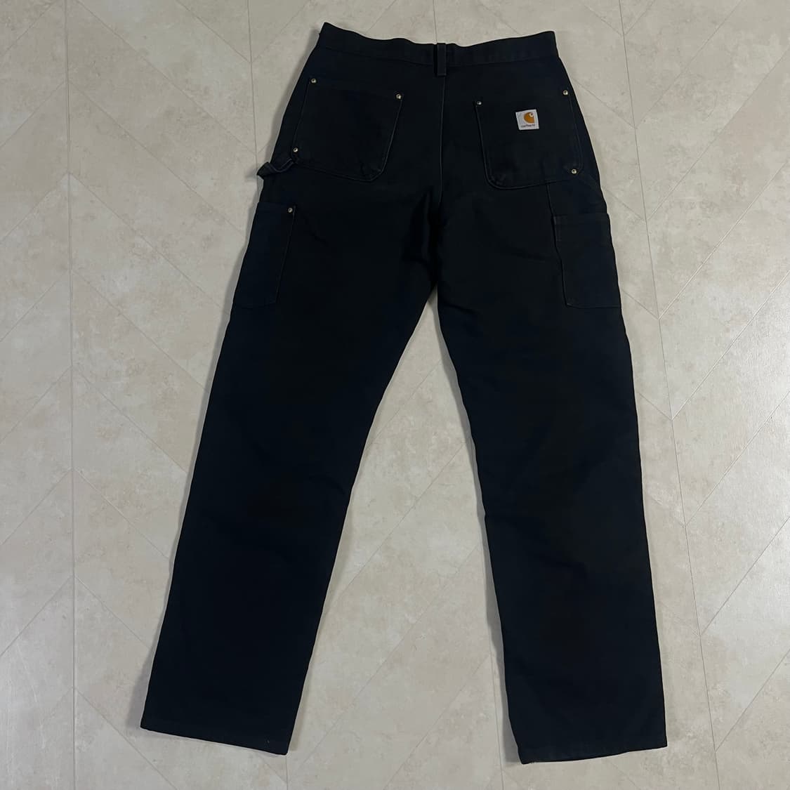 칼하트 럭싱글니 팬츠 블랙 30x32 상품이미지2