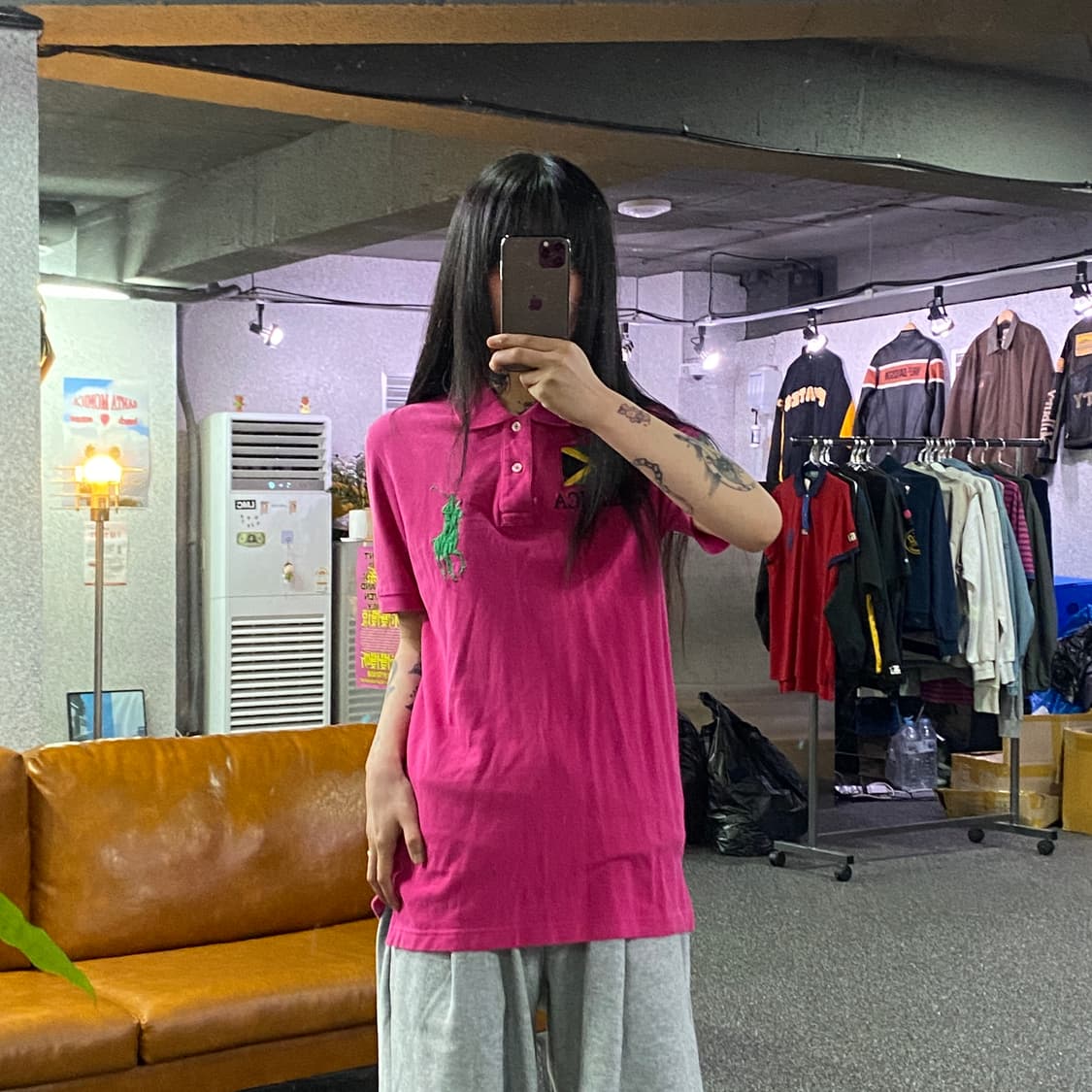 폴로랄프로렌 빅포니 자메이카 푸시아핑크 pk카라티 B4912 상품이미지1