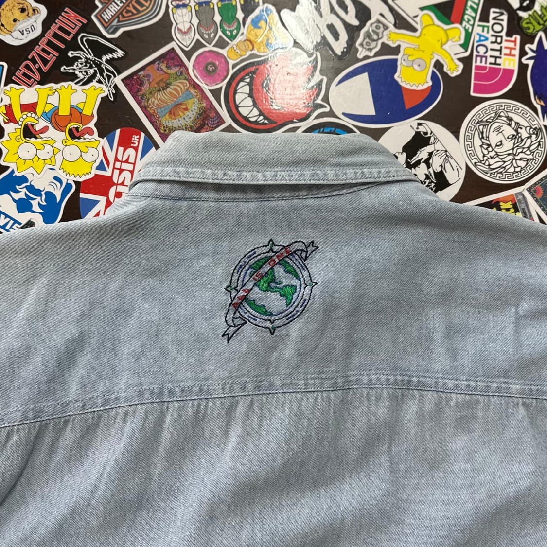 하드락 카페 데님 셔츠 L 상품이미지4