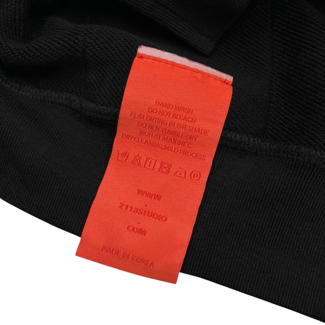 2113 스튜디오 블랙 해비 코튼 맨투맨 XL 상품이미지5