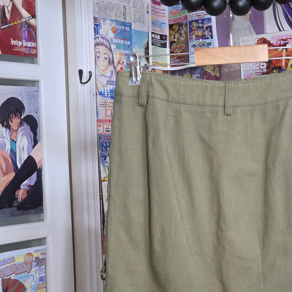 빈티지 카키 아일렛 스커트 상품이미지7