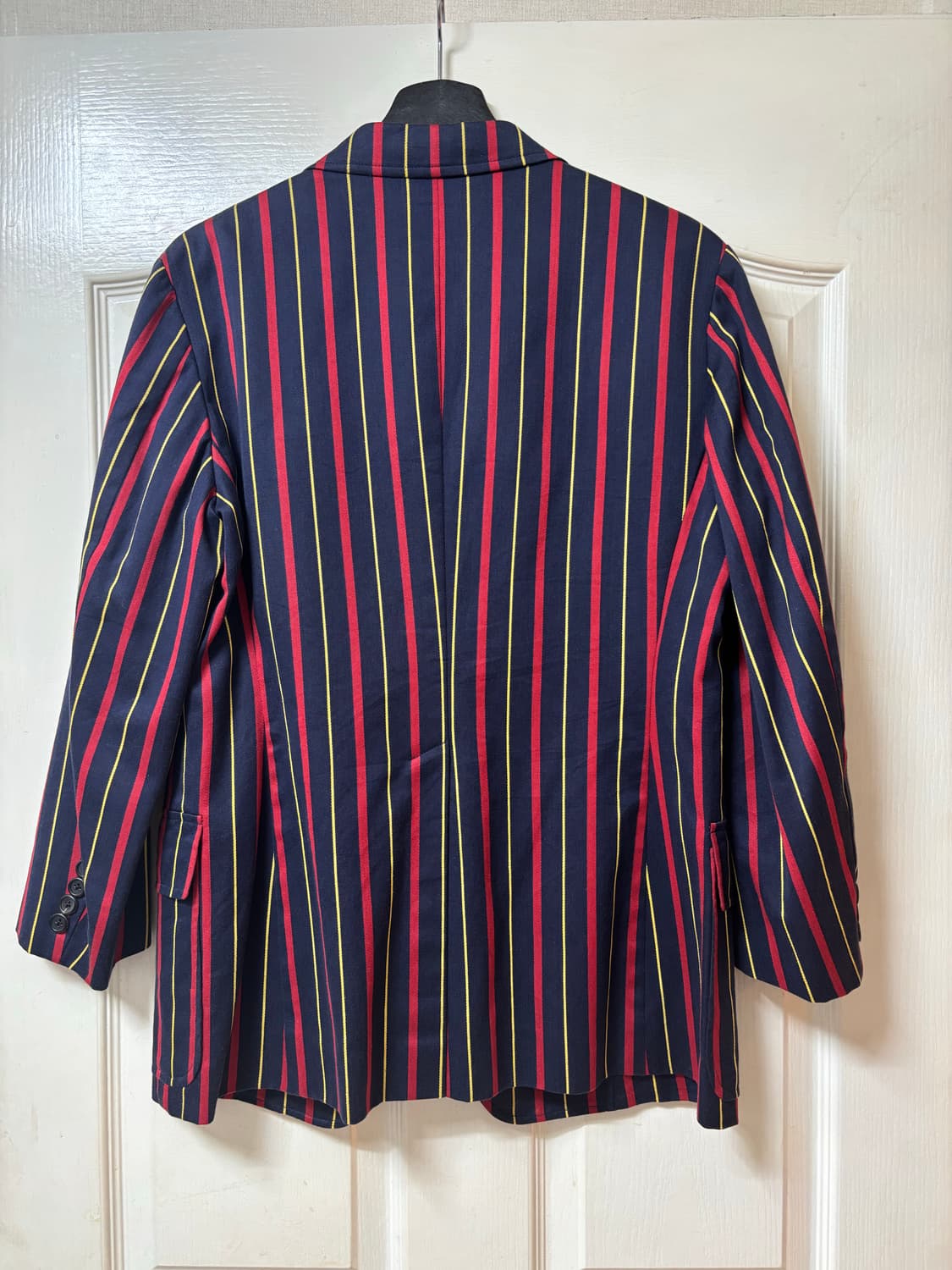 폴로 쓰리버튼 코튼 스트라이프 블레이져 자켓 m 상품이미지2