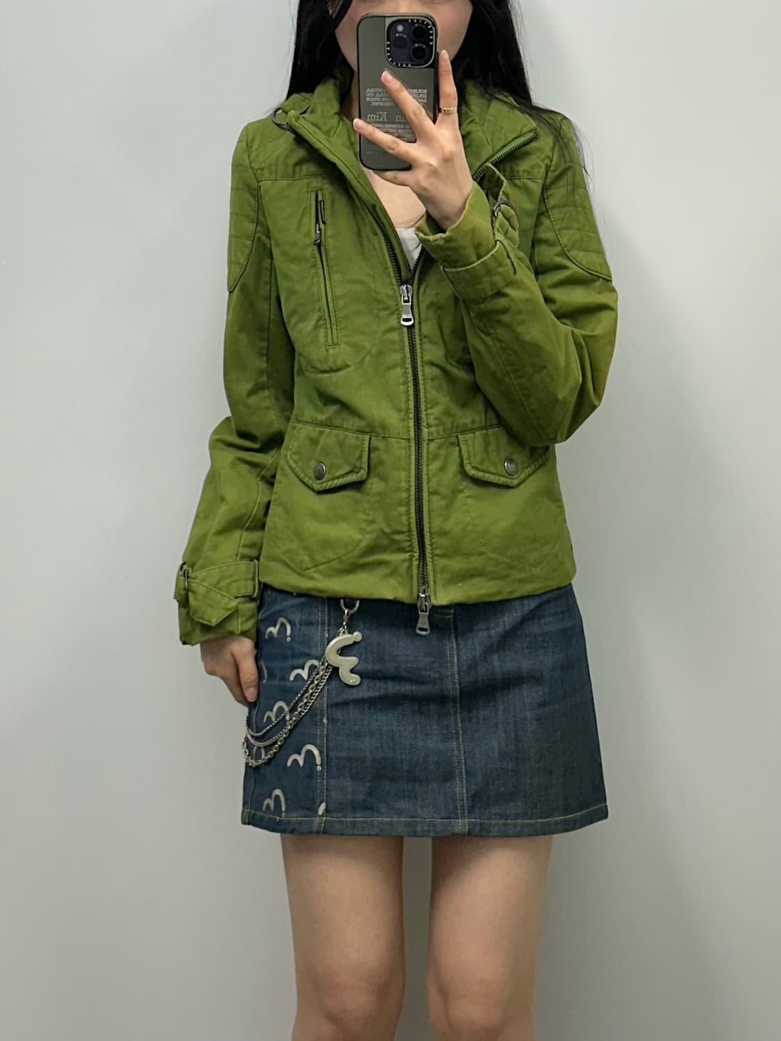 캘빈클라인 그린 포켓 트러커 자켓 상품이미지1