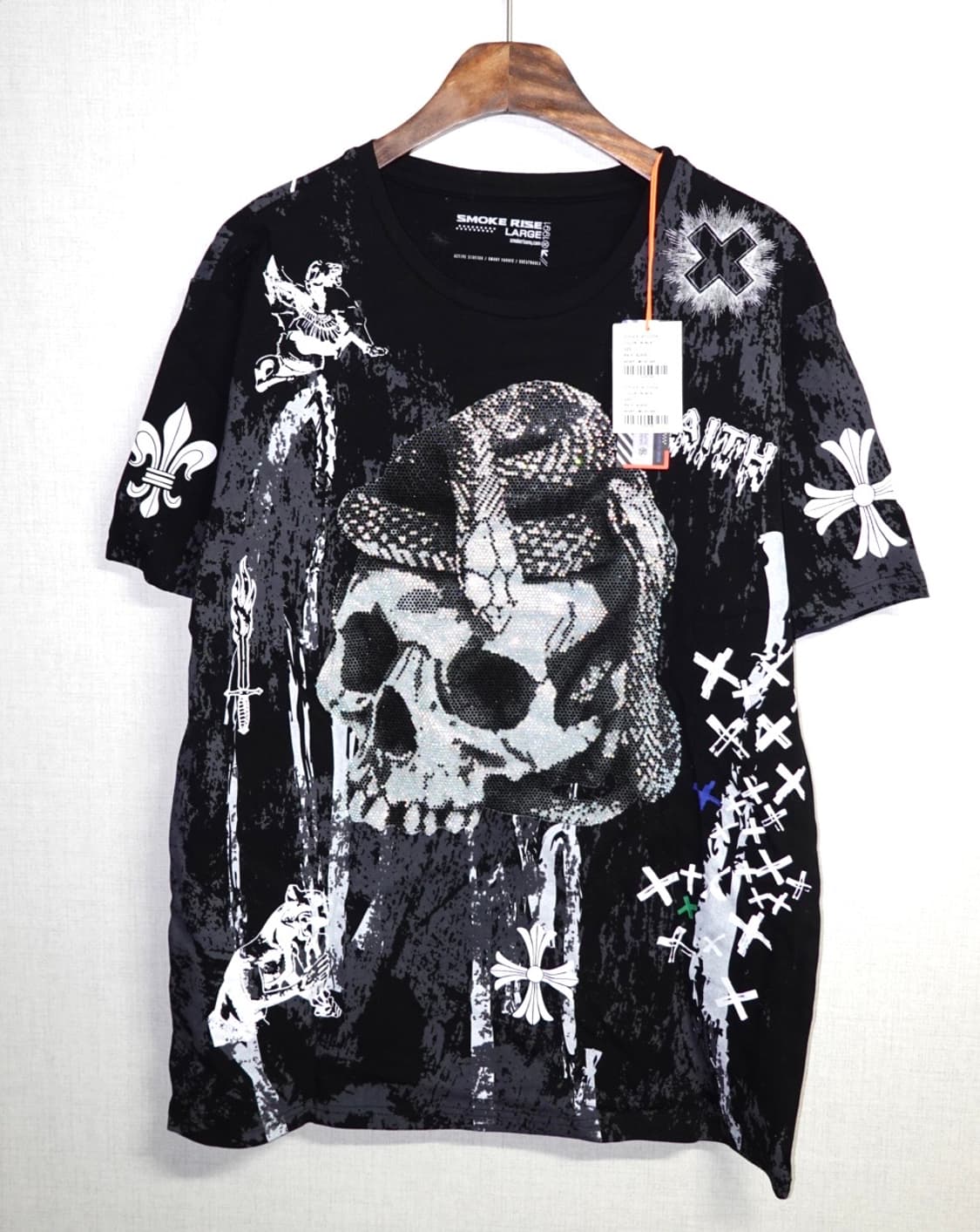 Rhinestone skull t-shirt 상품이미지1