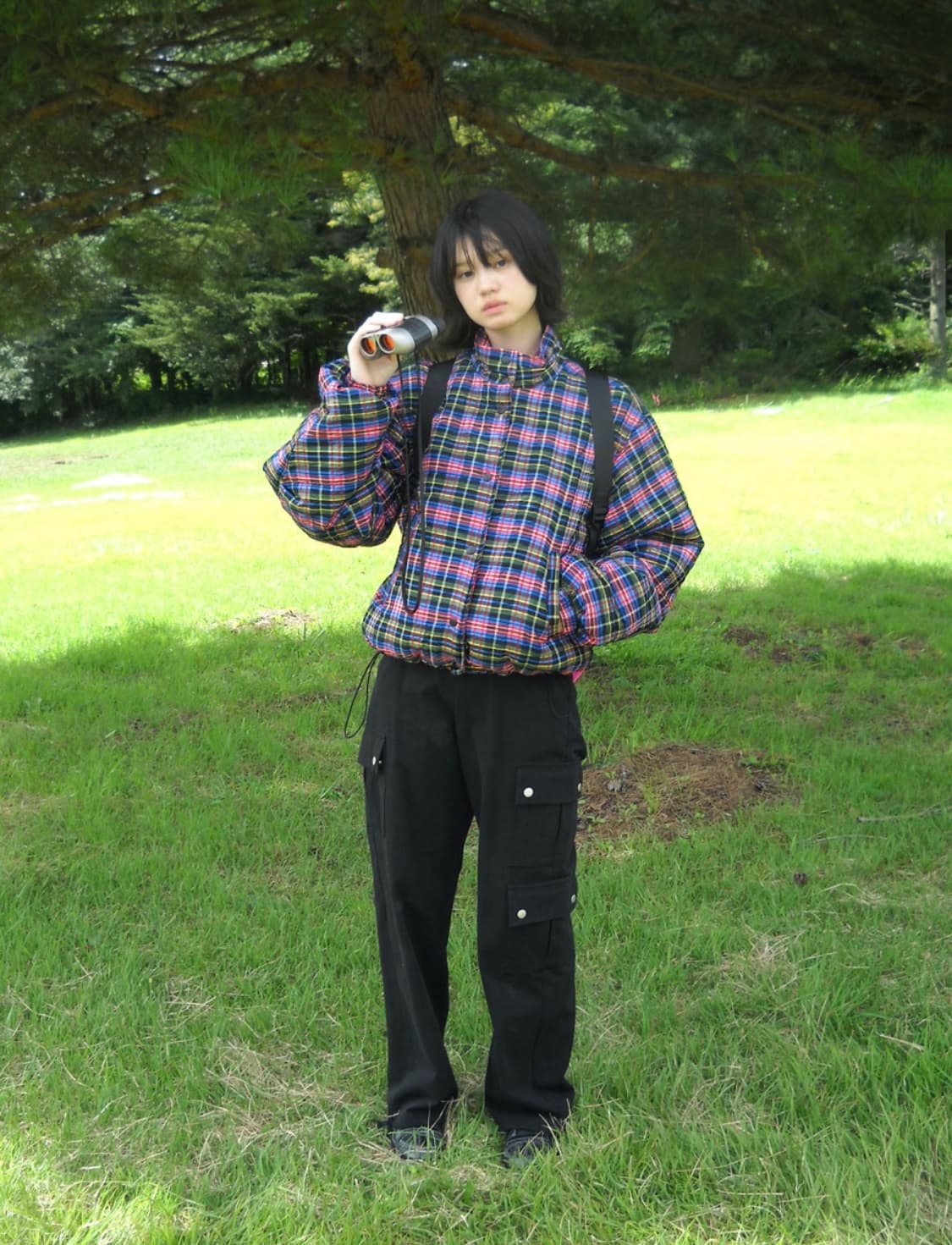 스티치 점퍼 체크 상품이미지2