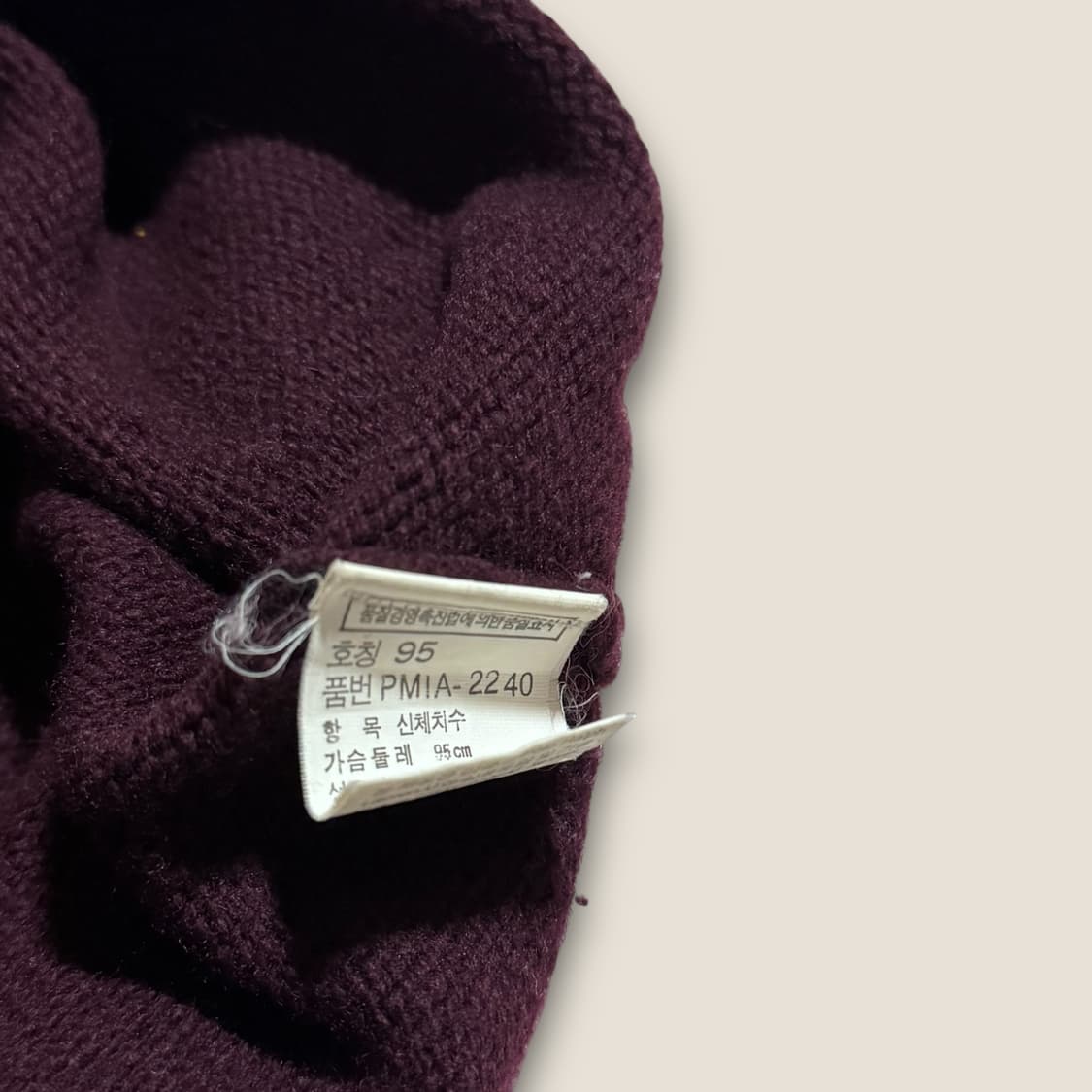 폴로 랄프로렌 버건디 램스울 니트 100 상품이미지6