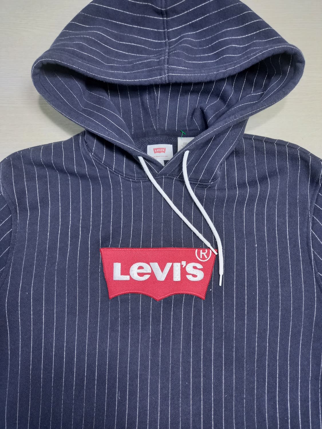 L100-XL105 새상품 리바이스 후드티 네이비 L-691 상품이미지4