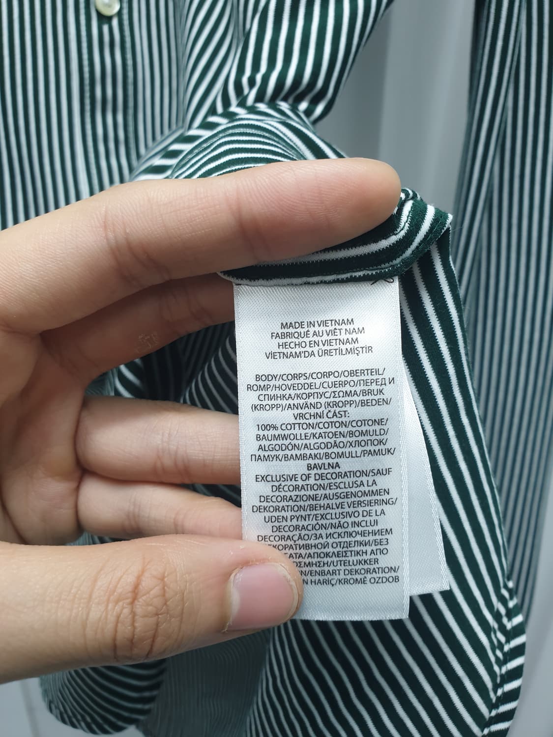 폴로 랄프로렌 스트라이프 긴팔 셔츠 s 상품이미지5