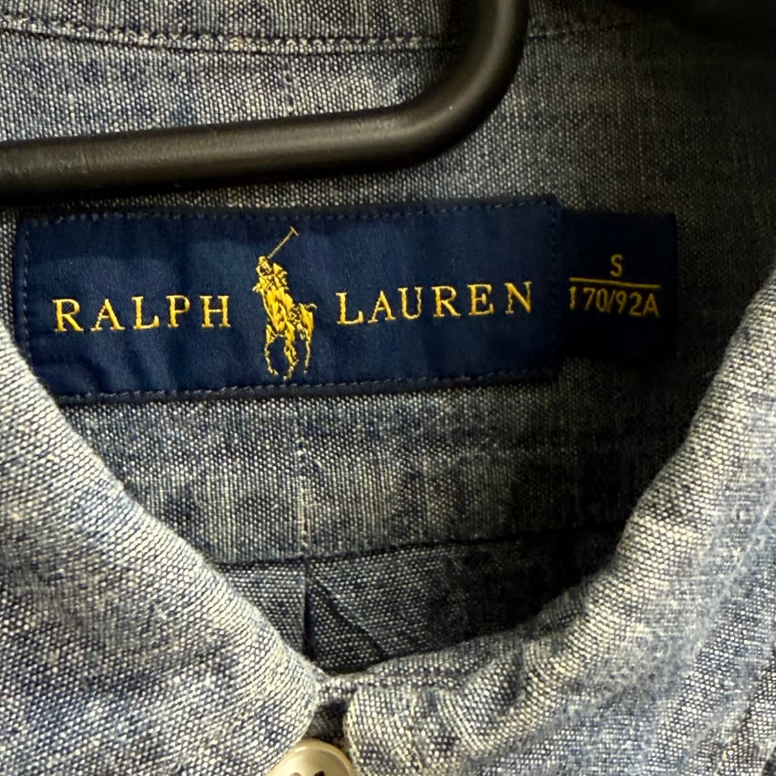 폴로 랄프로렌 블루 데님 셔츠 (S) 상품이미지2