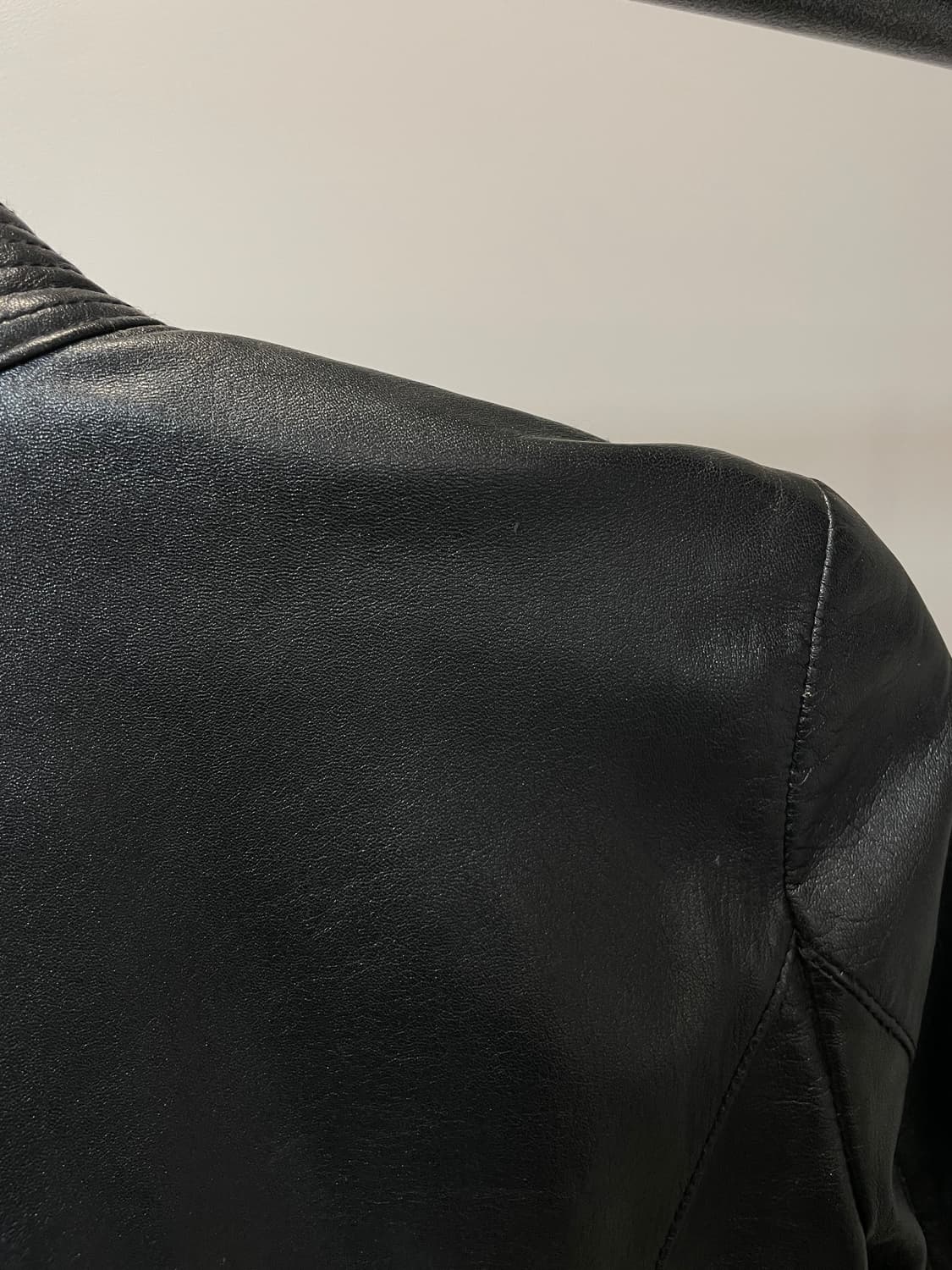 (S) ax 아르마니 익스체인지 미니멀 가죽 자켓 상품이미지7