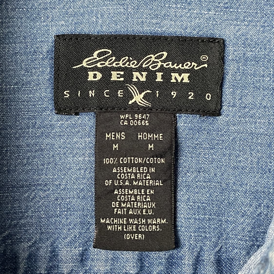 EDDIE BAUER 에디바우어 빈티지 코튼 데님 셔츠 A00458 상품이미지10