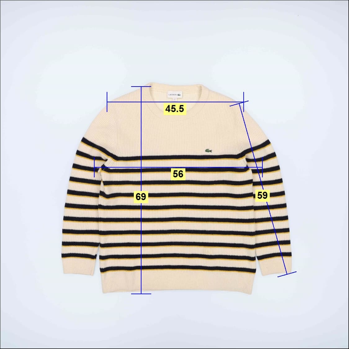 105 라코스테 스트라이프 풀오버 니트 스웨터 4173 상품이미지9