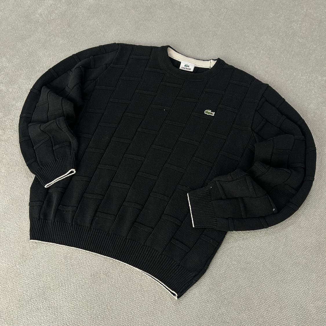 라코스테 긴팔 블랙 니트 상품이미지1