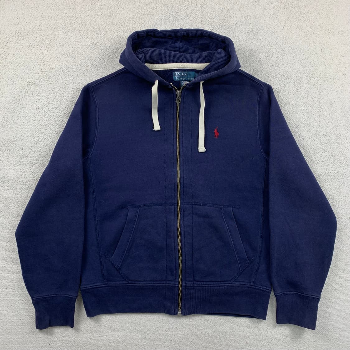 폴로 랄프로렌 포니로고 써멀 후드집업 네이비 상품이미지1