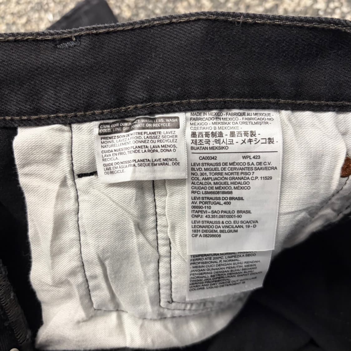 리바이스 501 스트레이트 블랙진 (33) 상품이미지6
