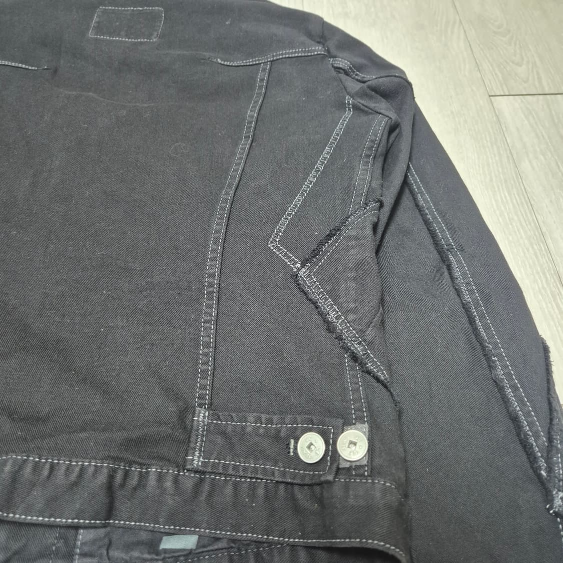 90s MARITHE FRANCOIS GIRBAUD 코튼 자켓 (M) 상품이미지9