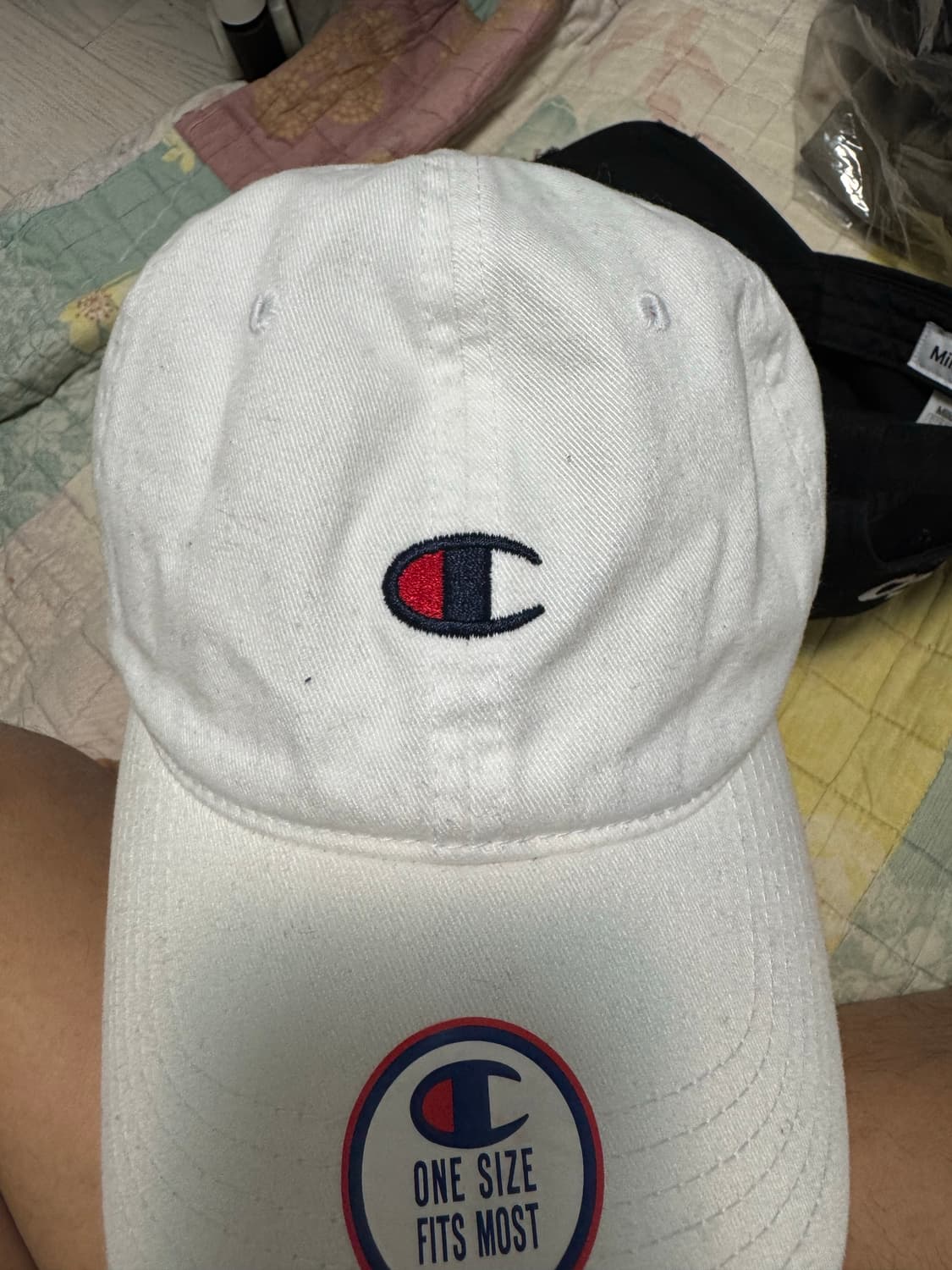 챔피온 흰색 볼캡 상품이미지1