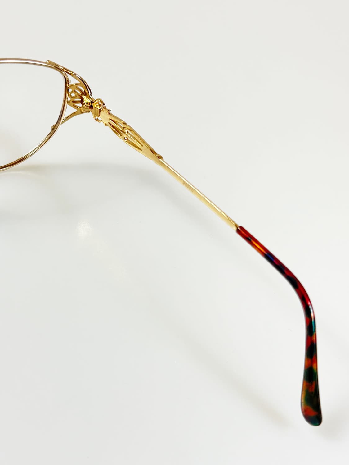 90s 유로피안 골드 레오파드 오벌 프레임 빈티지 안경 상품이미지6