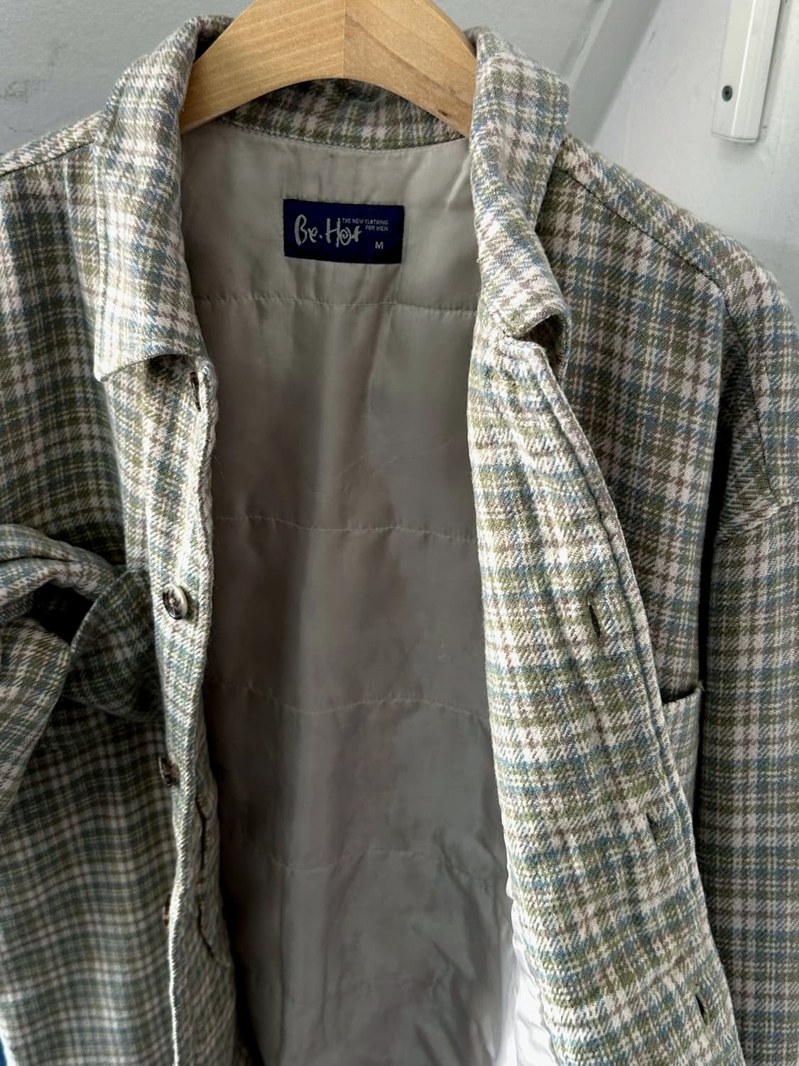Inner padded woven check work shirket 상품이미지5