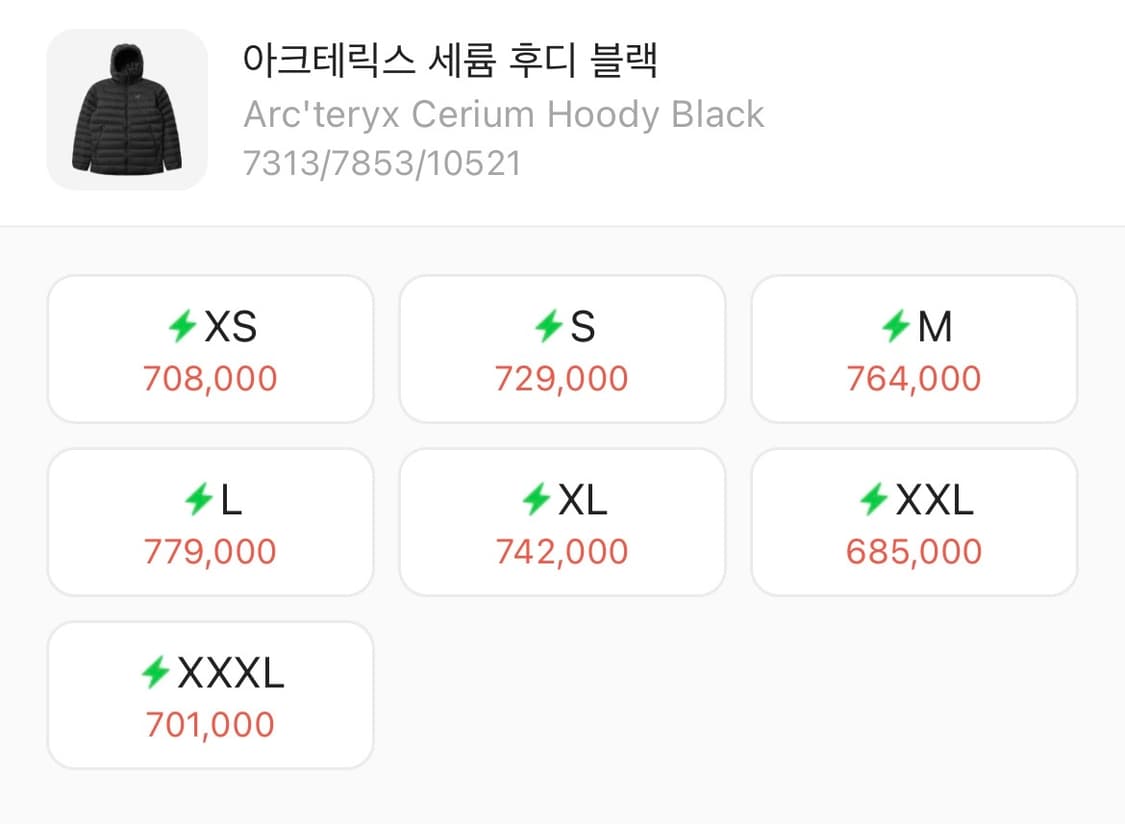 아크테릭스 세륨 후디 남성 블랙 M 상품이미지2