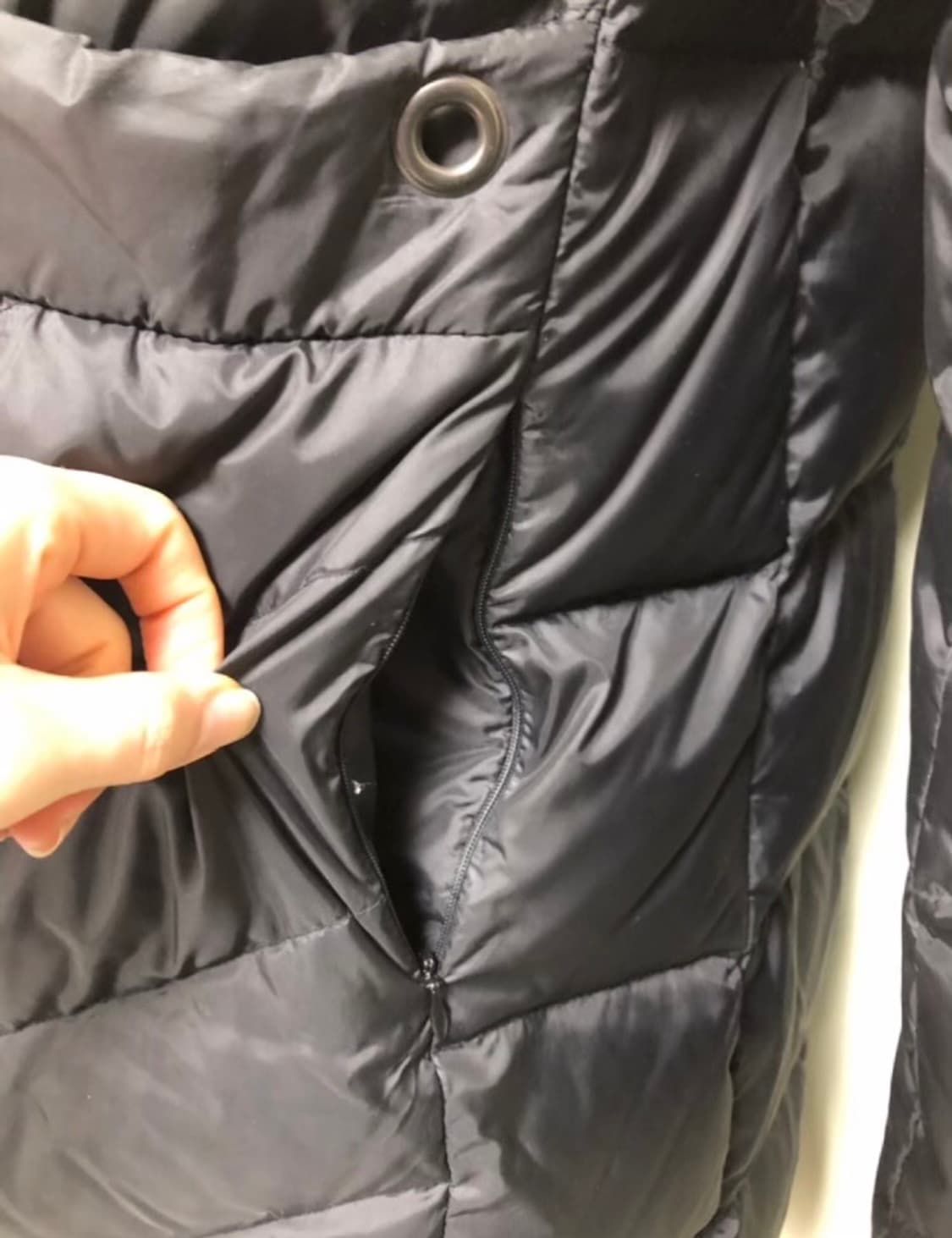 리안뉴욕ㅡ구스다운 롱패딩 55/천연 라쿤퍼/새거수준 상품이미지4