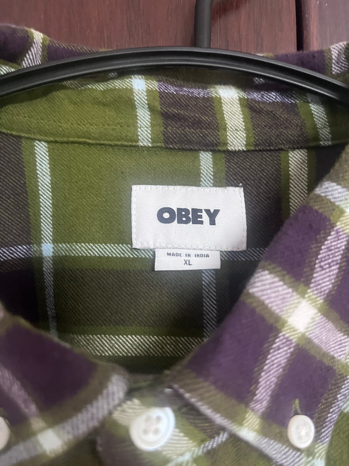 오베이 체크셔츠 상품이미지3