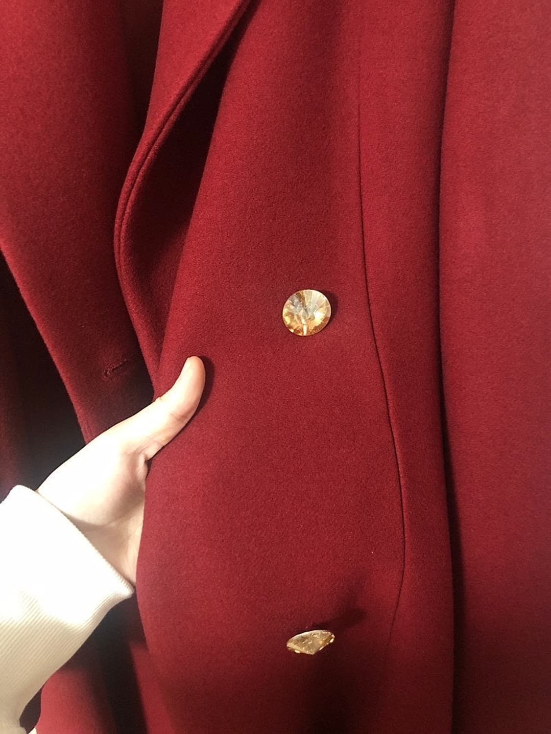 씨호린 cholyn ) 프라자 코트, 레드컬러 S size 상품이미지10