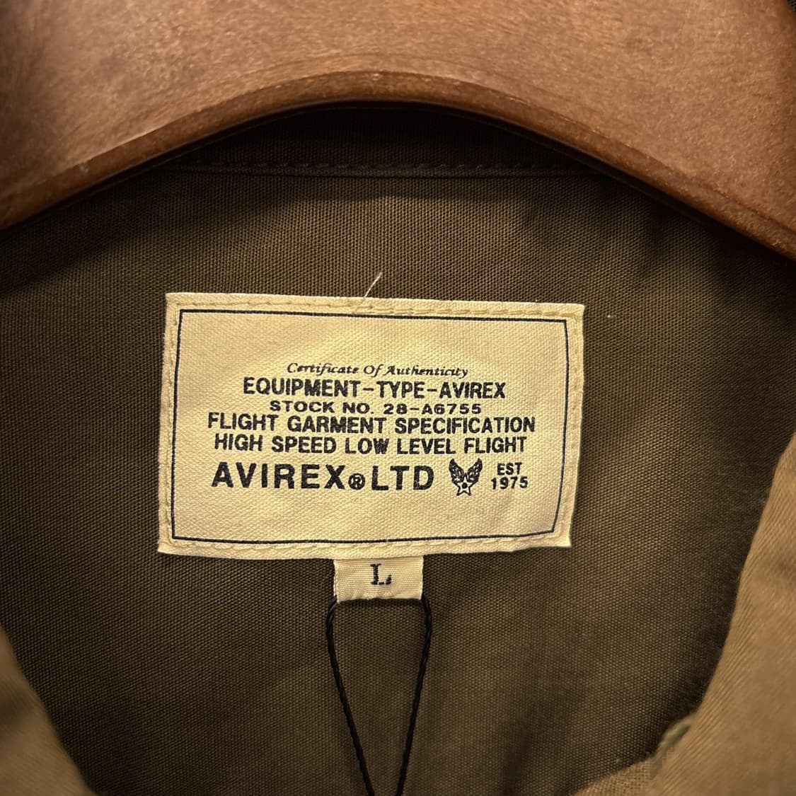 90s 아비렉스 U.S 에어포스 플라이트 셔츠자켓 백스텐실 N962 상품이미지7