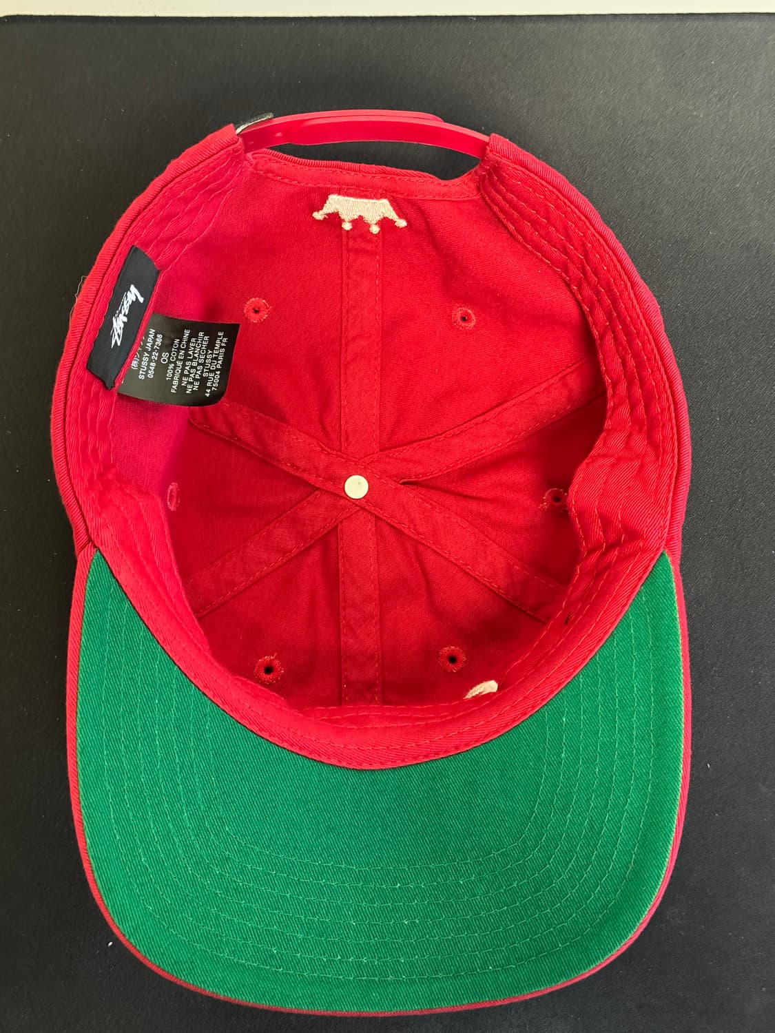 stussy sport 스투시 레드 캡 상품이미지2