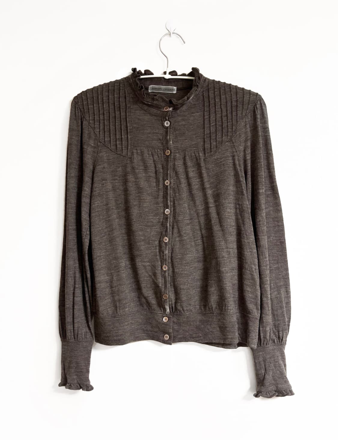 츠모리치사토 울 블라우스 상품이미지1