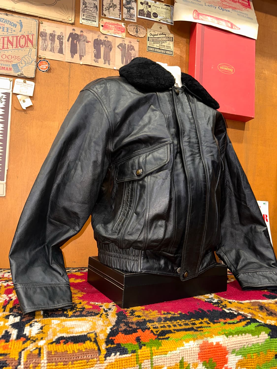 ( L-XL ) 가죽자켓 봄버자켓 레더자켓 항공점퍼 a2가죽자켓 상품이미지2