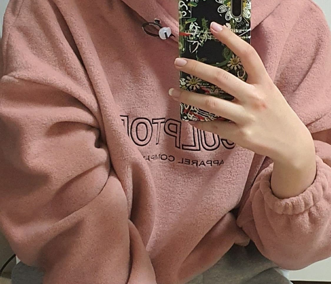 스컬프터 플리스 스트링 크롭 후디 상품이미지2