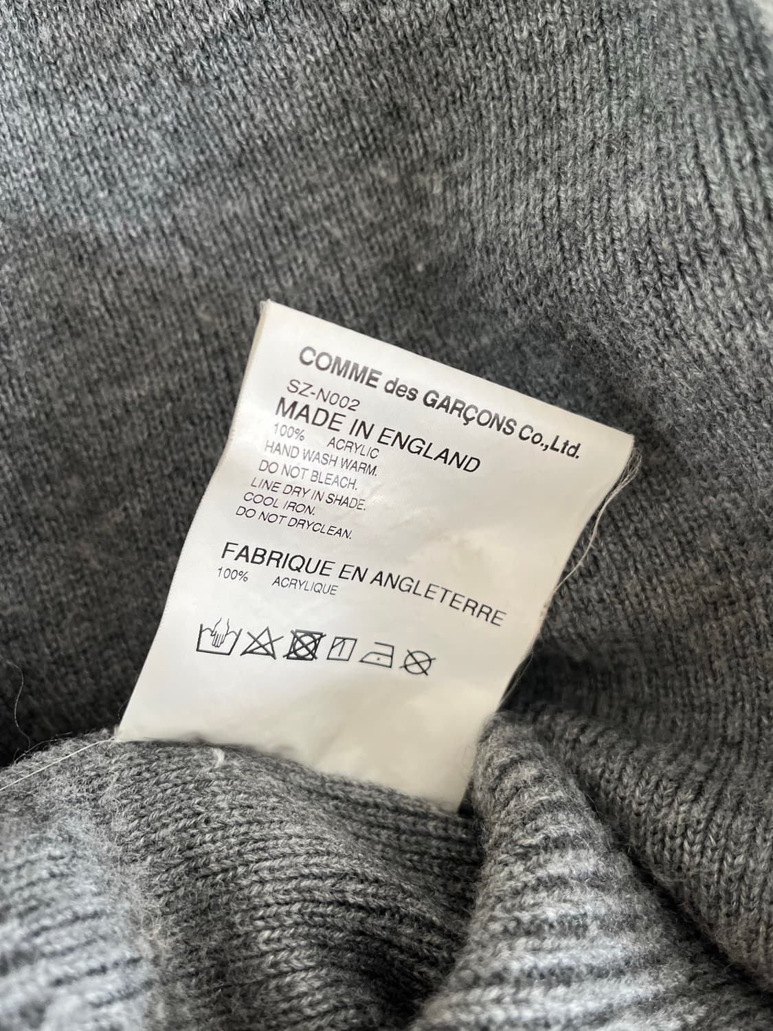 꼼데가르송 CDG 가디건 M 상품이미지4