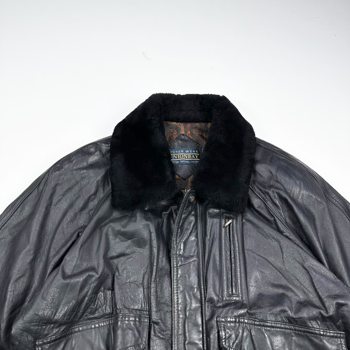 VTG 빈티지 소가죽 블루종 자켓 XL 상품이미지2