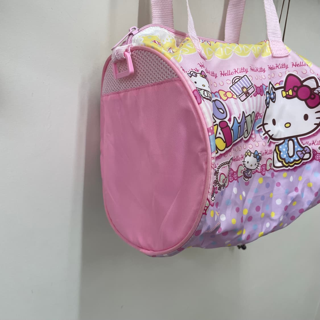 Hello Kitty 키치 핑크 프린팅 더플백 상품이미지3