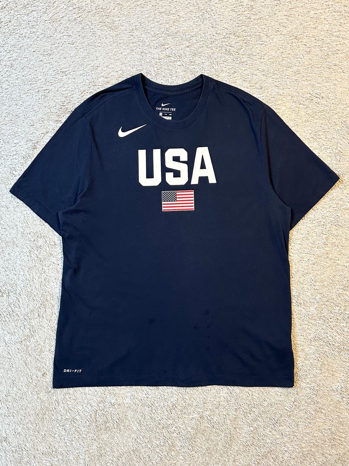 나이키 NIKE 드라이핏 USA 성조기 반팔 티셔츠 네이비 상품이미지1