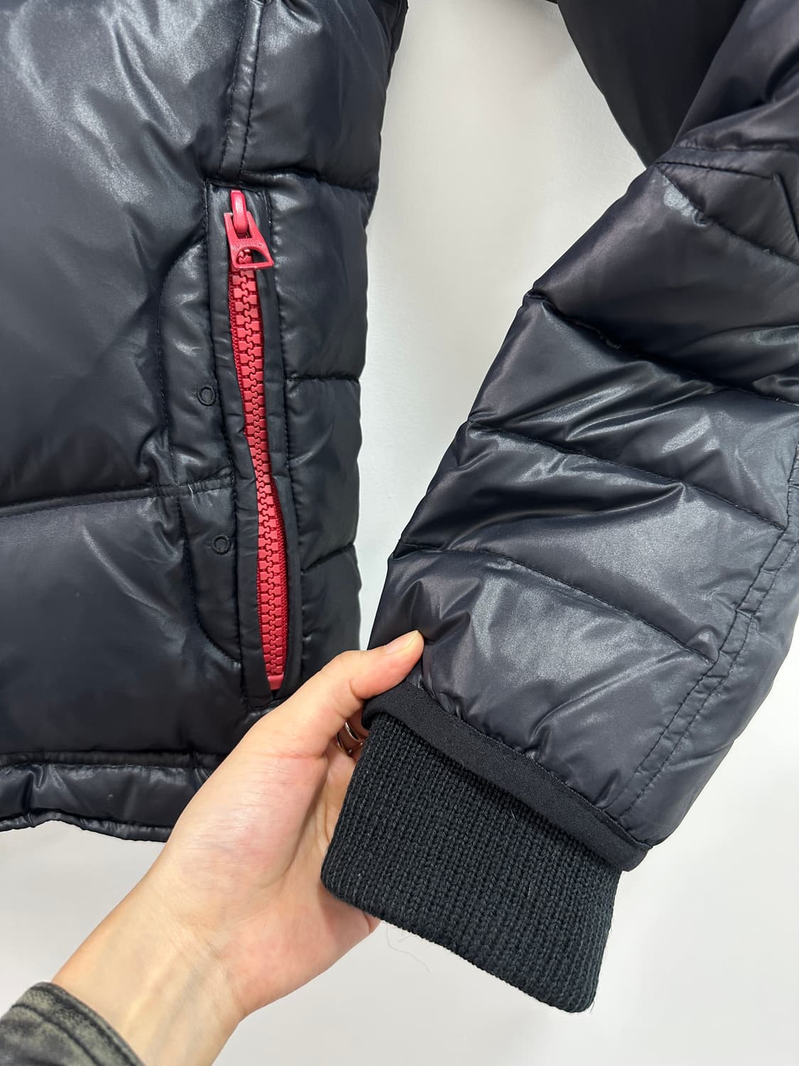 Diesel biker red puffer jacket 상품이미지3