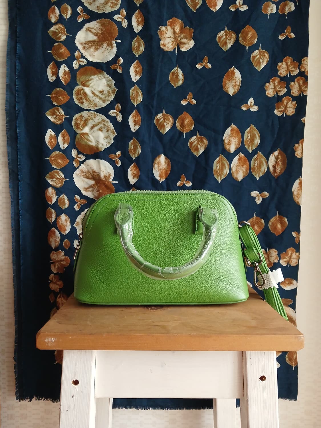 (새상품)TRYA'D 브랜드의 연두색 가죽가방 입니다 상품이미지1