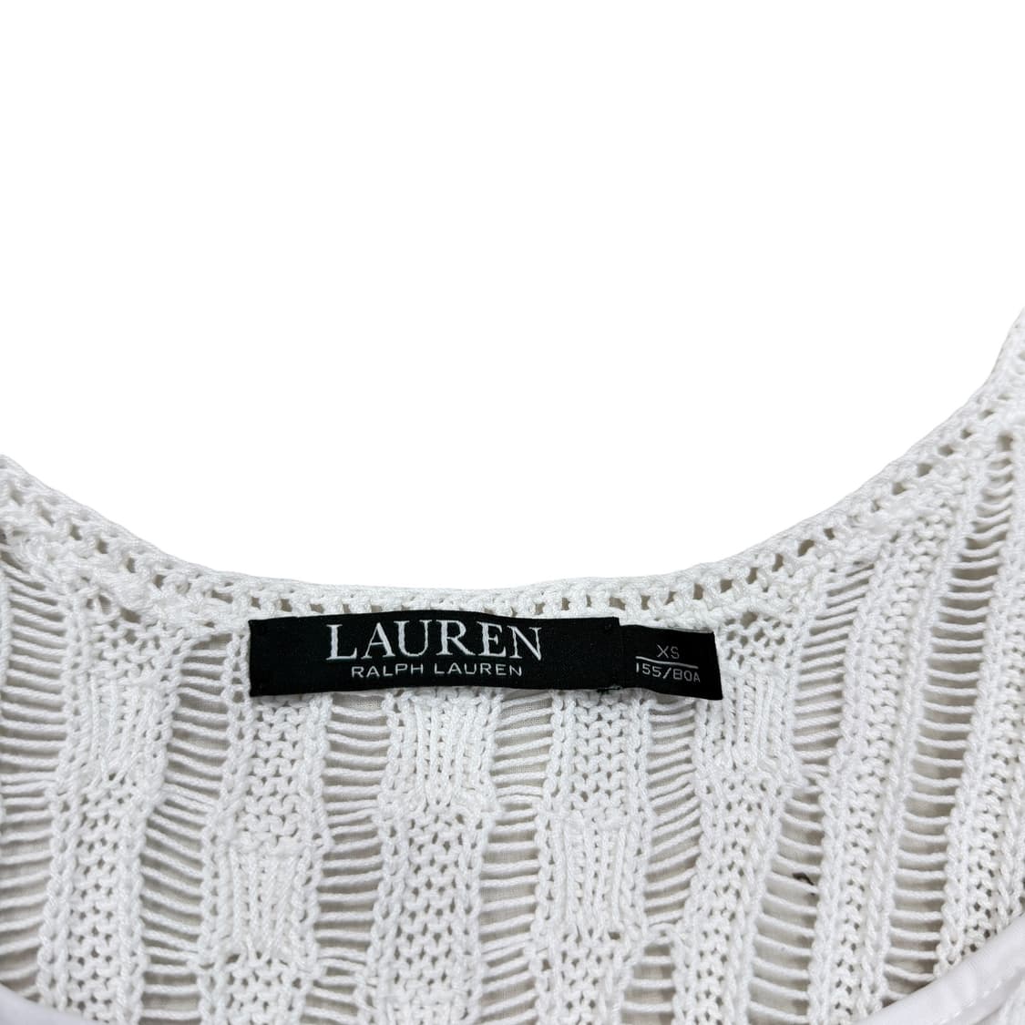 로렌 랄프로렌 그린라벨 슬리브리스 나시 화이트 XS 상품이미지4