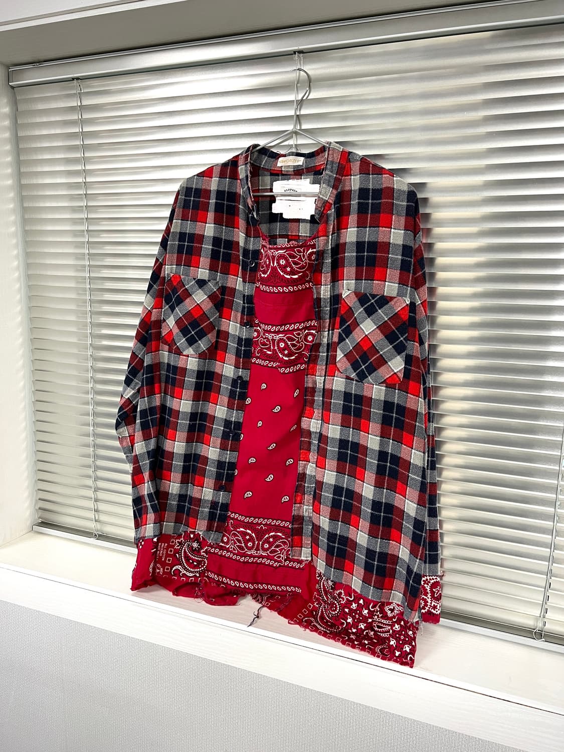OLDPARK-PAISLEY PULLOVER SHIRT (RED)  상품이미지1