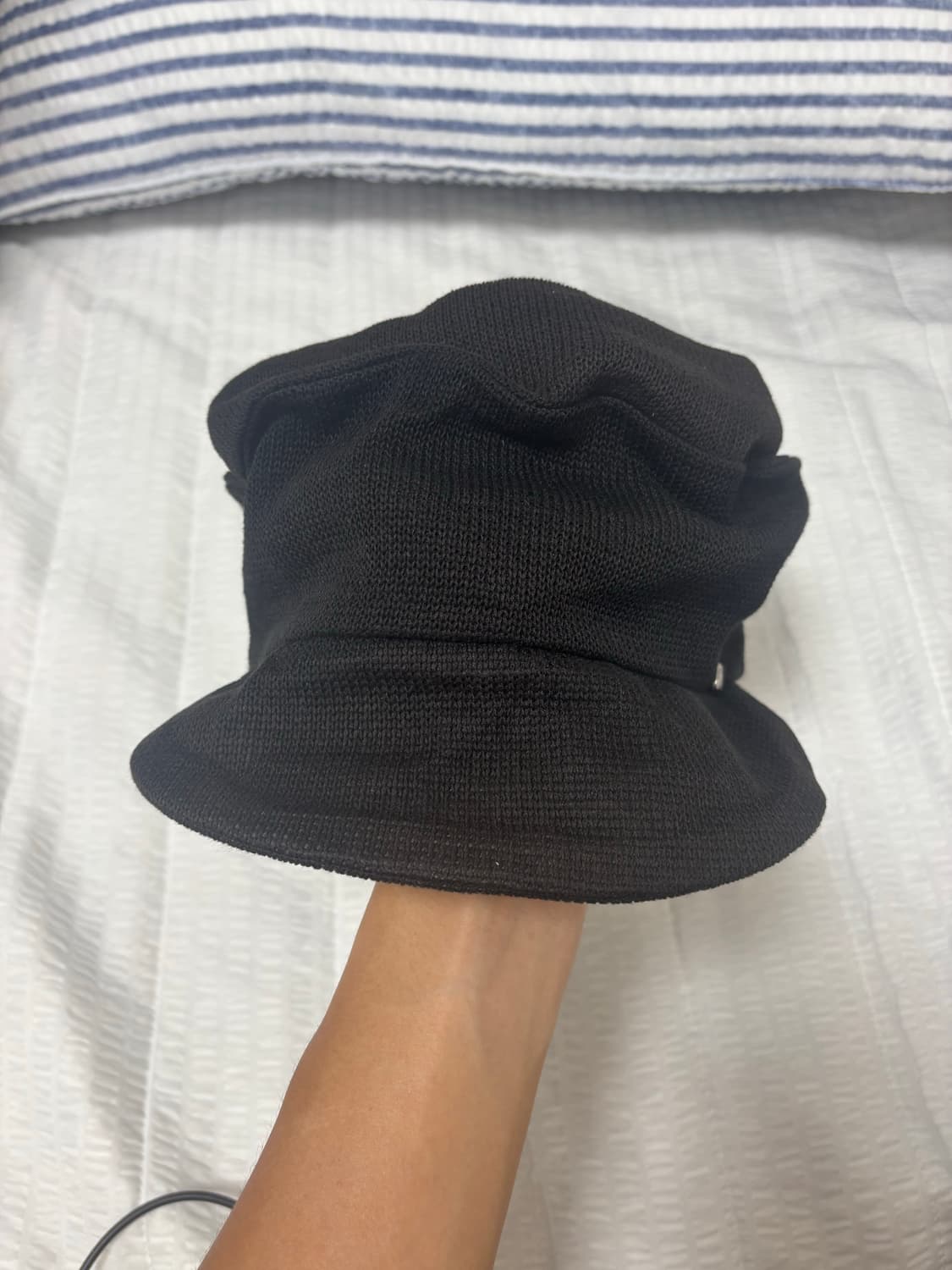 Ca4la 카시라 와이어 변형 워크캡 블랙 상품이미지3